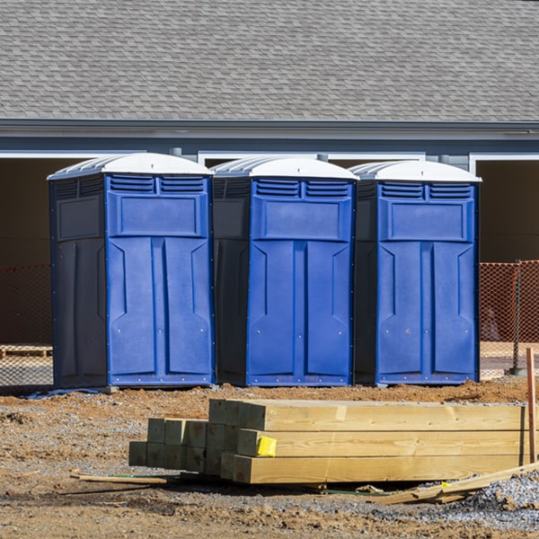 are there any restrictions on what items can be disposed of in the porta potties in North Granville New York